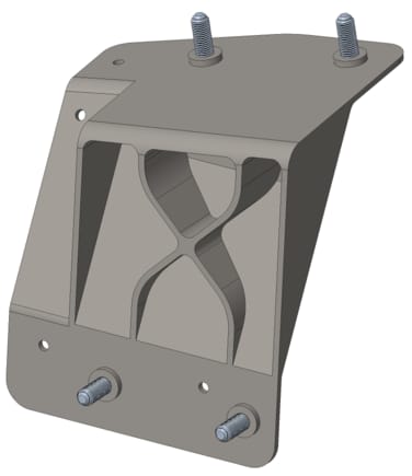 SR Dura&light Cayman Clubsport Roll Cage Reinforced Anchor Kit 3D Design File