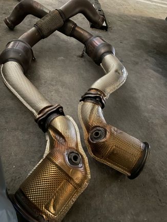 Stock primary / secondary downpipes