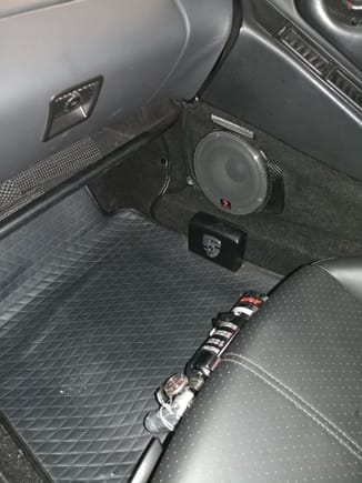 Works just fine with floor mats installed