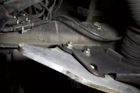 The left-side skid plate saved the alternator from taking the major hit, and maybe the block. This is the only significant metal that needs repair.