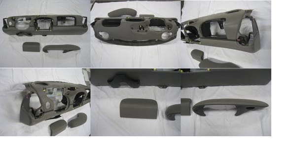 Actual items:  Grey 986/996 dash, airbag cover and instrument cover/bezel.