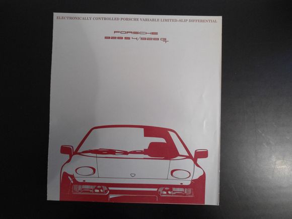 special brochure about the new Porsche LSD $25.