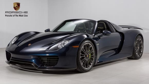 2015 Porsche 918 Spyder with only 817 miles. at the time $1.5M