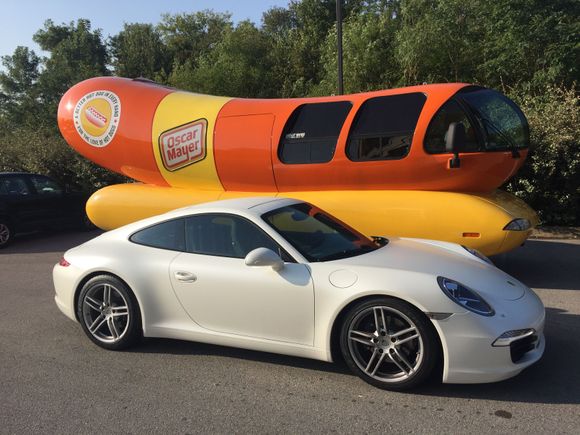 2013 Porsche 911 Carrera Coupe and Weinermobile