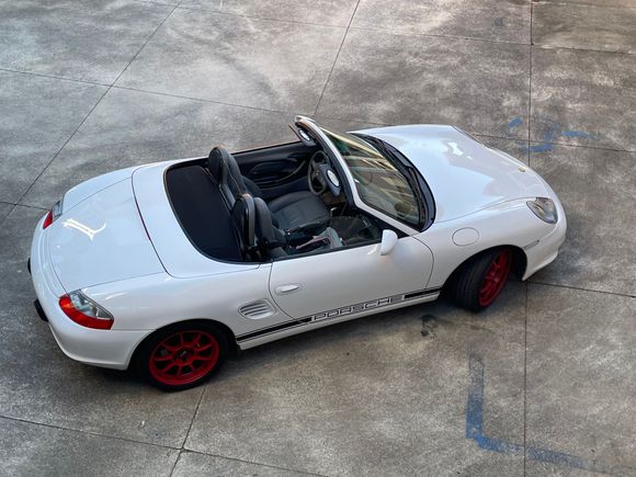 This was my second 986. Owner a 997. Owned a 997  Carrera after the 986,  but I missed the convertible, so I bought a 981. The 981 was a great car but not as raw/analog as the 986. Ten years later I was able to buy my old 986 back. I modified the car with new rims and tires,short shift and a Fabspeed max flo muffler. The Fabspeed makes the car sound the way a Porsche should sound.


