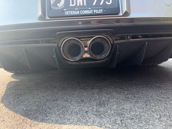 RSC rear diffuser - full Akropovic exhaust