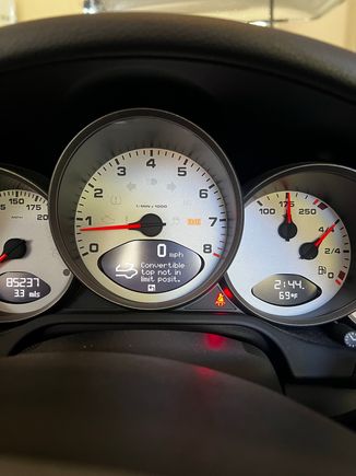 Message when calm shell stops