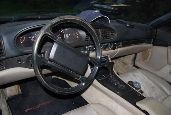 Interior shot showing the auto trans shifter