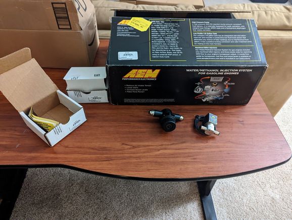 WMI AEM 30-3350 kit. Couldn't justify the extra cost and having to wait a month + for the much better Aquamist kit. This should do for my needs for now. Not running 4 digit horsepower numbers.