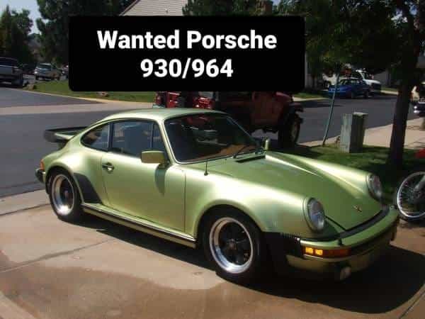 1978 - 1988 Porsche 930 - WTB Modded 930 Driver - Used - Denver, CO 80002, United States