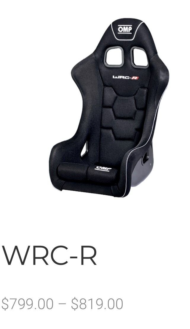 Miscellaneous - OMP WRC-R racing seat like new, with sliders and aluminum side mounts - New - Setauket, NY 11733, United States
