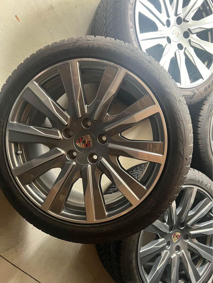 Wheels and Tires/Axles - 20” OEM Porsche Taycan Tequipment Wheels w/ Goodyear Ultragrip Wheels Tires TPMS Caps - Used - Summit, NJ 7902, United States