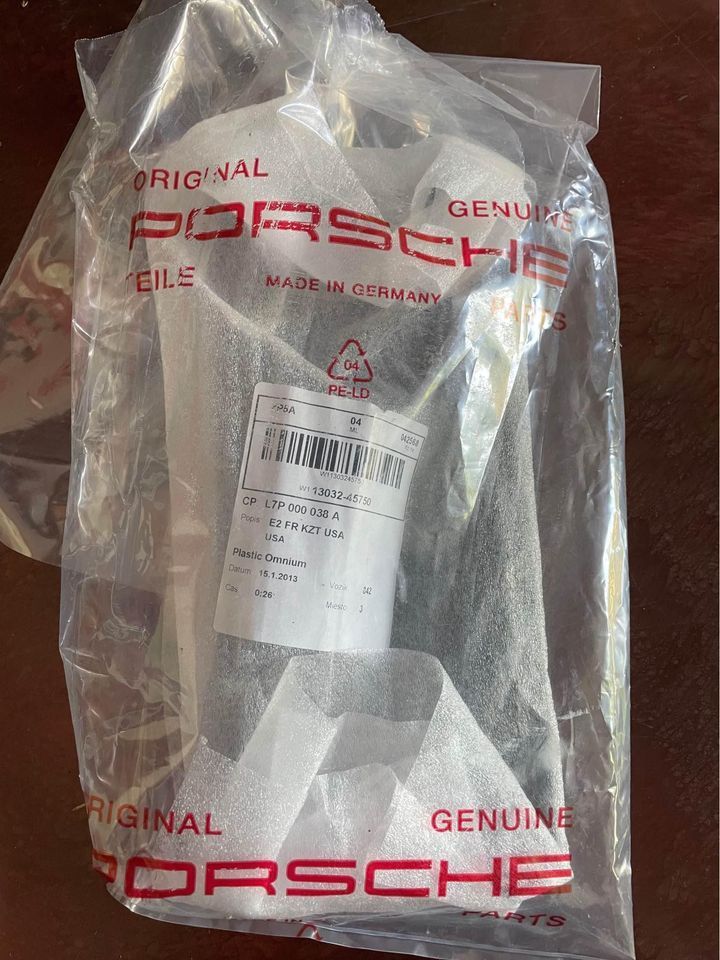 Exterior Body Parts - Genuine Porsche front license plate mounting kit - New - 0  All Models - Burr Ridge, IL 60527, United States