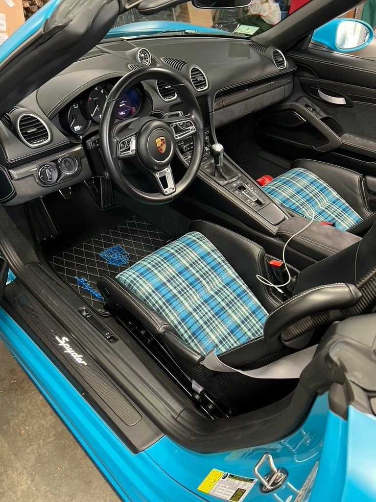 2021 Porsche 718 Spyder - '21 718 Spyder, Miami Blue, PCCB, LWBS, Burmester, Full PPF, CPO until 12/26 - Used - VIN WP0CC2A87MS240130 - 16,800 Miles - 6 cyl - 2WD - Manual - Convertible - Blue - Marlborough, MA 01752, United States