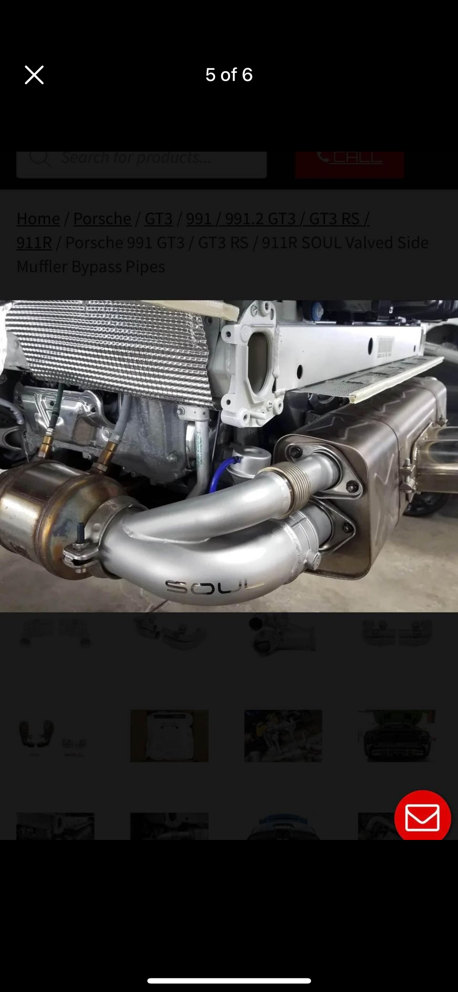 Engine - Exhaust - Porsche 991 GT3 / GT3 RS / 911R SOUL Valved Side Muffler Bypass Pipes - Used - 2016 to 2019 Porsche GT3 - Orlando, FL 32835, United States