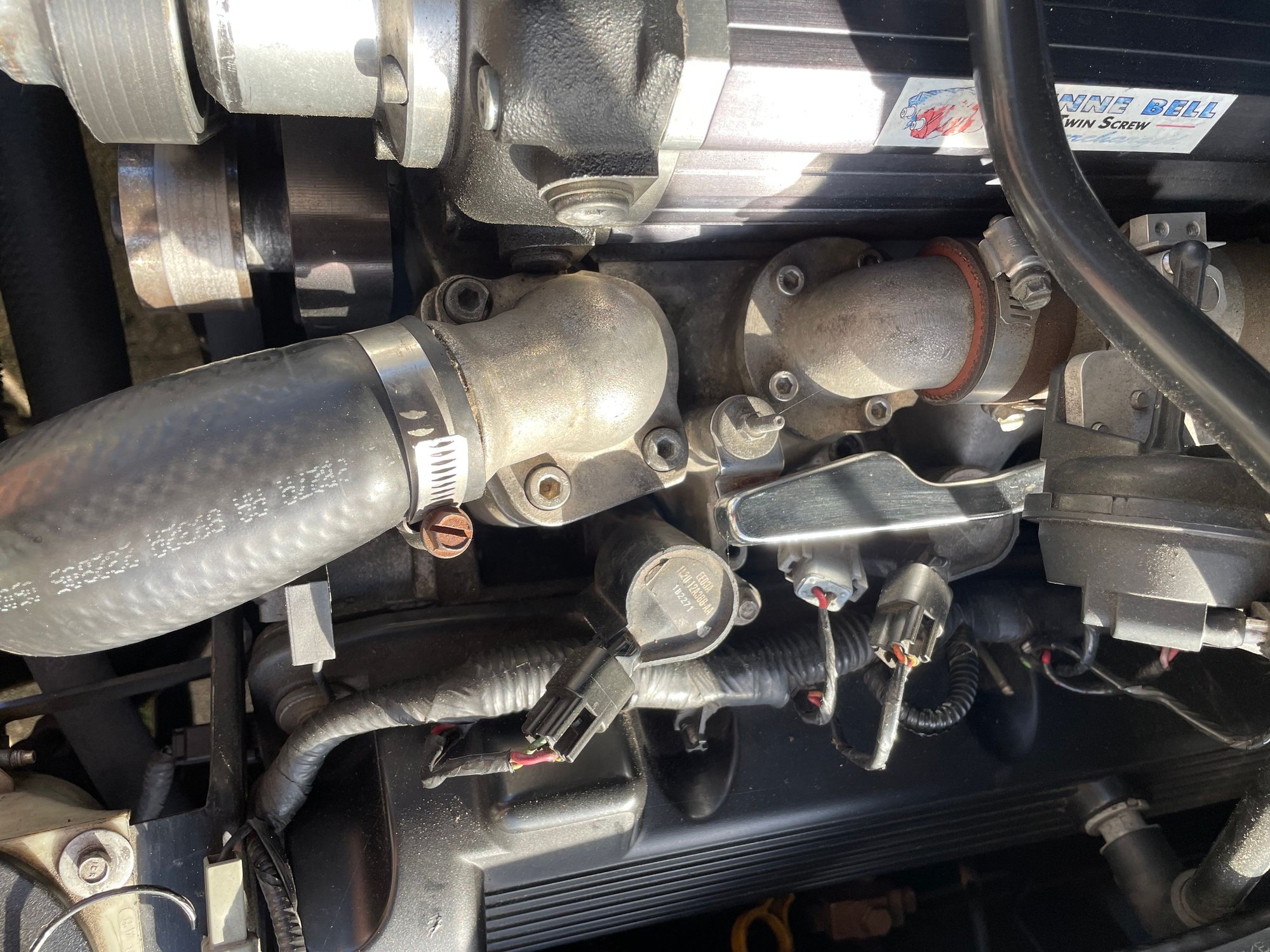 02 mustang thermostat housing The Mustang Source Ford Mustang Forums