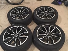 Mustang gt premium rims and p zero tires for sale!!! 800$
