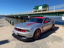 Here is my 2012 Boss 302 Laguna Seca #LS302 Ingot Silver with Red stripes. 1 of 159. 