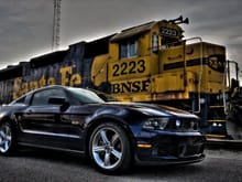 My Mustang with the BNSF