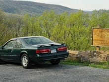 Our '95 T-bird LX 4.6 on Rt 42 over looking Newcastle, Va. April 2013.  Nice day ride.  
I bought this one owner car May 2009 with just 51K miles on it, runs great, great mileage, rides good too .... first trip saw it return 31 mpg on one 150  mile leg.  Mostly stock, did add trans cooler and J-mod.