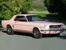 1966 pink coupe front