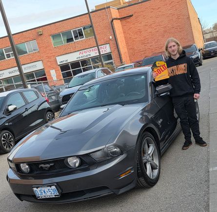 My son buying his first car ever, a new to him 2011 5.0 GT, I believe it had just under 56K miles (90,000KMS) when he got it in Nov 2025.  He has it stored for the winter.