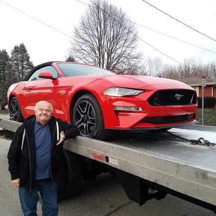 My new 2019 Mustang GT Premium convertible automatic. Went from being told the build would take 6 weeks to getting it 4 and 1 1/2 months. I will post pictures as soon as I can 11-26-2018