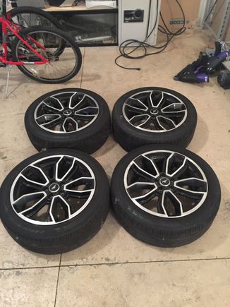 Mustang gt premium rims and p zero tires for sale!!! 800$