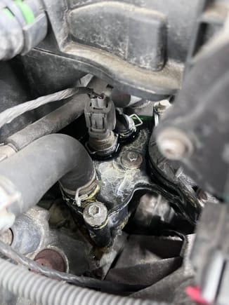 Coolant residue 
