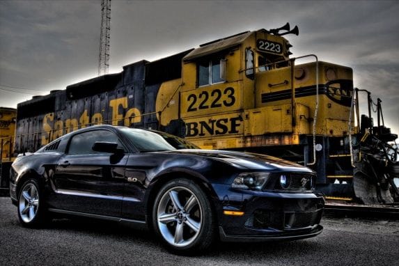 My Mustang with the BNSF