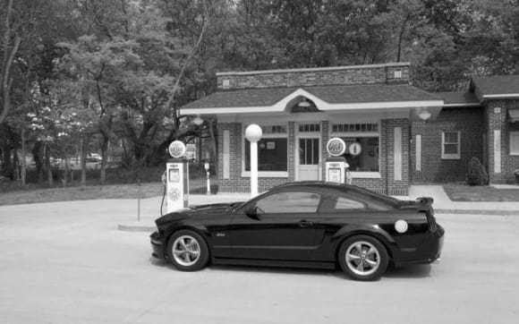 my car b and w pic2 april 2010