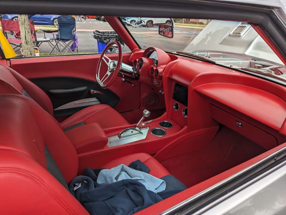 Interior of custom 68 Camaro RS