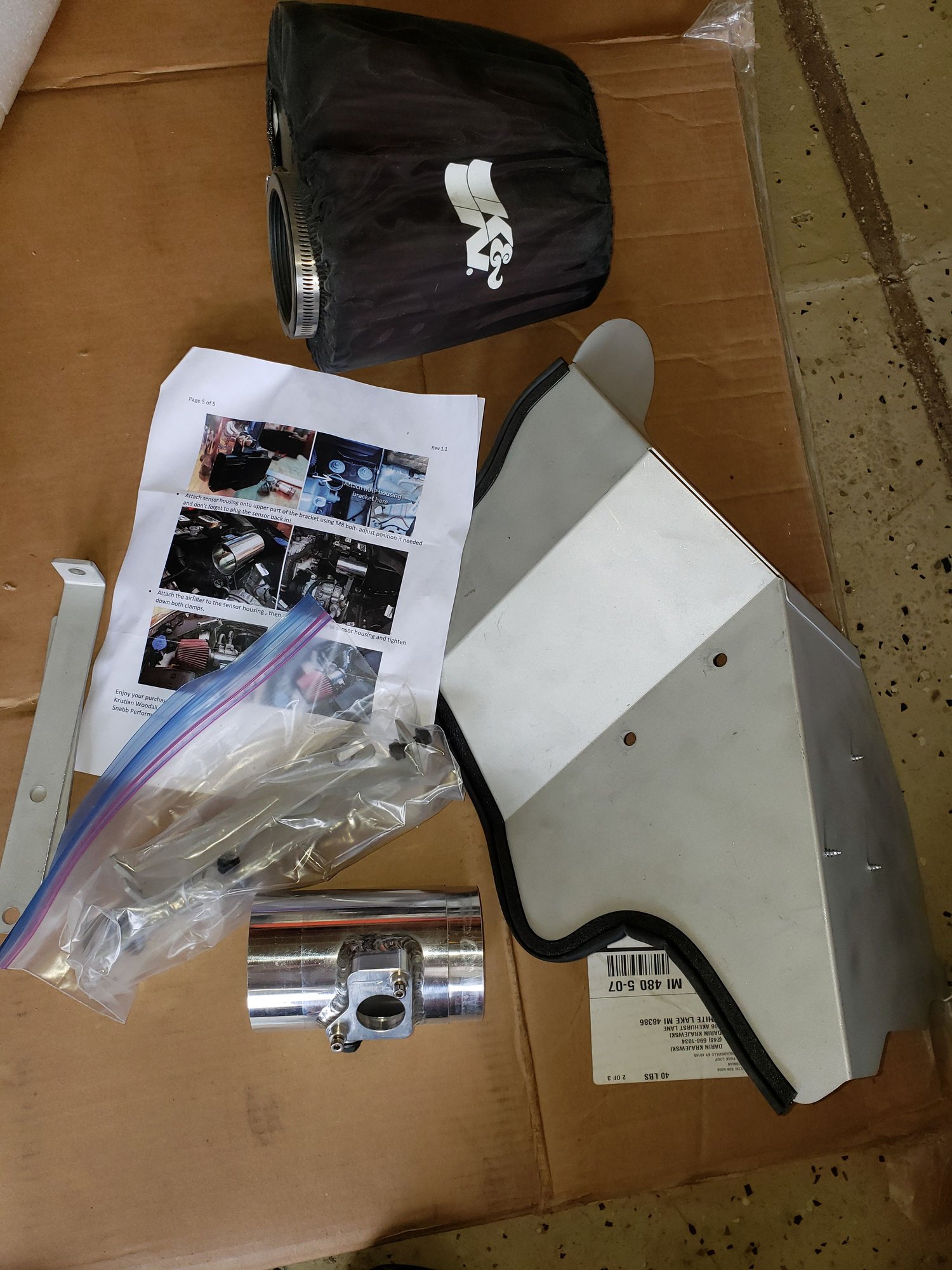 Engine - Intake/Fuel - For Sale: S60 T6 3.0l Snabb High flow intake kit with MAF, Airaid filter - Used - 2008 to 2016 Volvo All Models - White Lake, MI 48386, United States