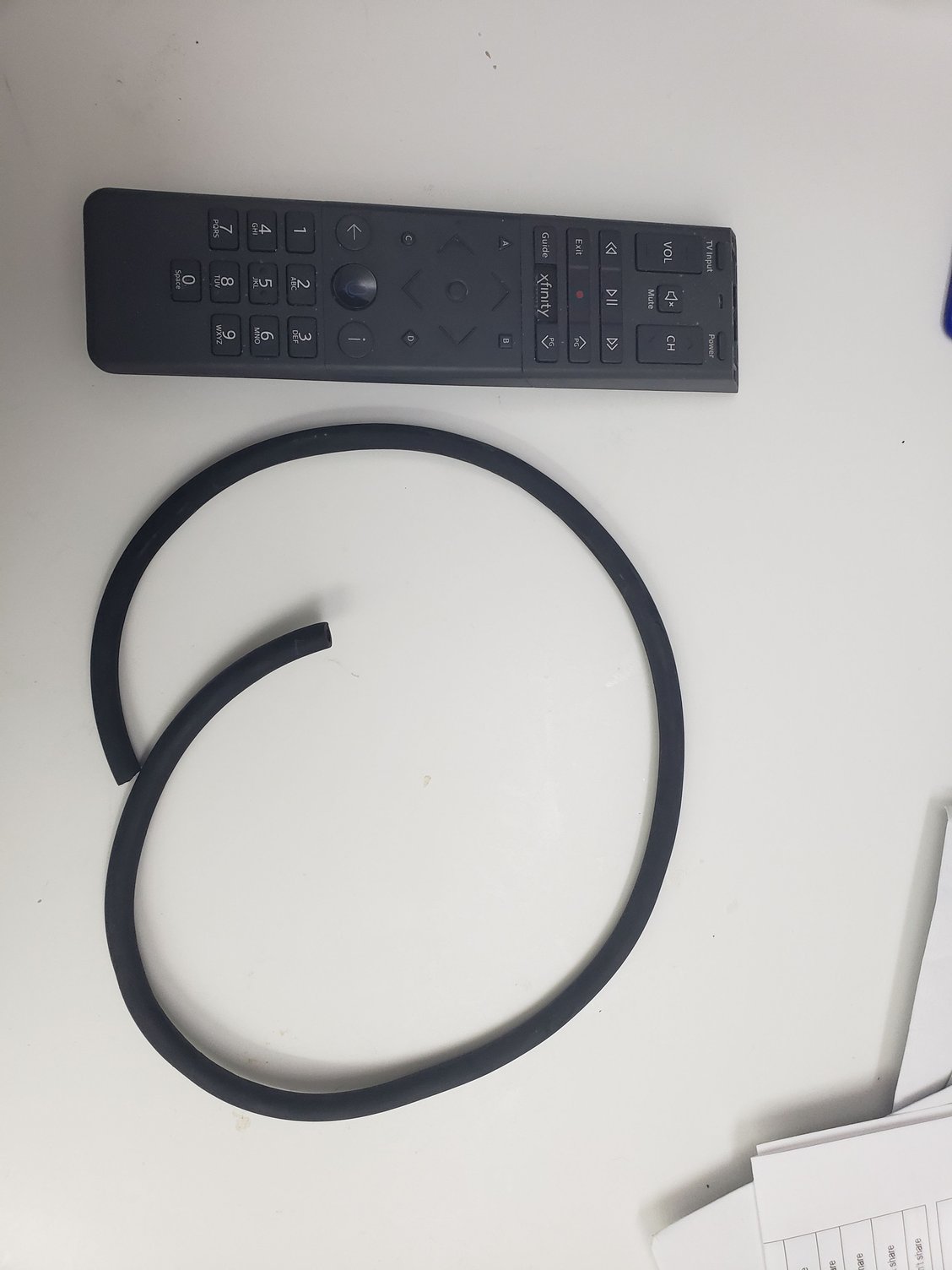 the hose with video remote for scale