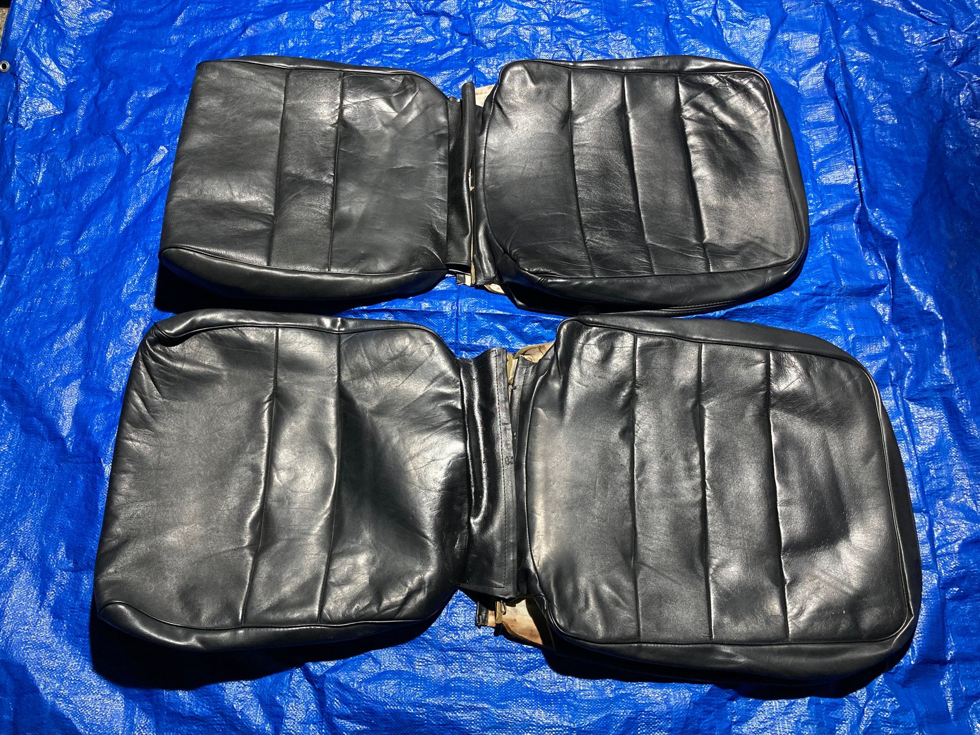 Interior/Upholstery - Volvo 740 744 745 original black both fronts leather seat covers - Used - 1982 to 1992 Volvo 740 - Sacramento, CA 95831, United States