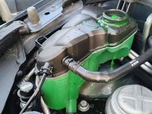 Coolant overflowing