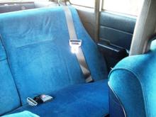 immaculate rear blue cloth