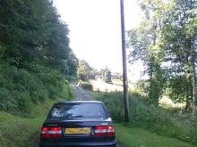 Driving to a farm in Herefordshire, in England, along the welsh border.