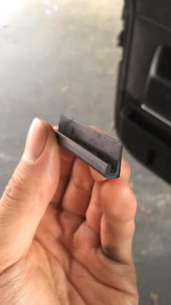 random rubber trim piece near door