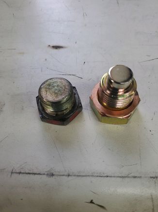 Magnetic oil plug 