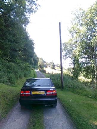 Driving to a farm in Herefordshire, in England, along the welsh border.