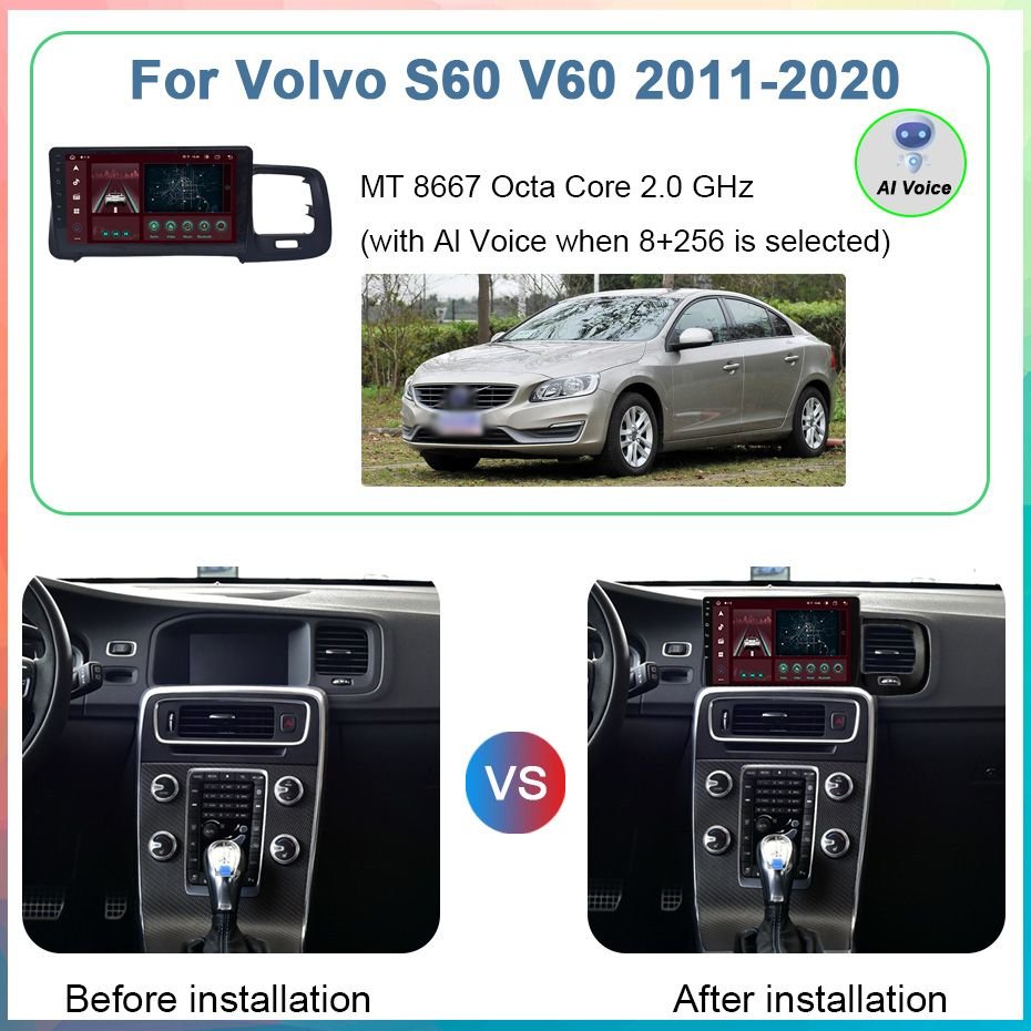 Accessories - Volvo S60 V60 2011-2020 9 Inch Android10 System 8G+256G Smart Navigation - New - 2011 to 2020 Volvo S60 - 2011 to 2020 Volvo V60 - Bellevue, Washington, WA 98004, United States