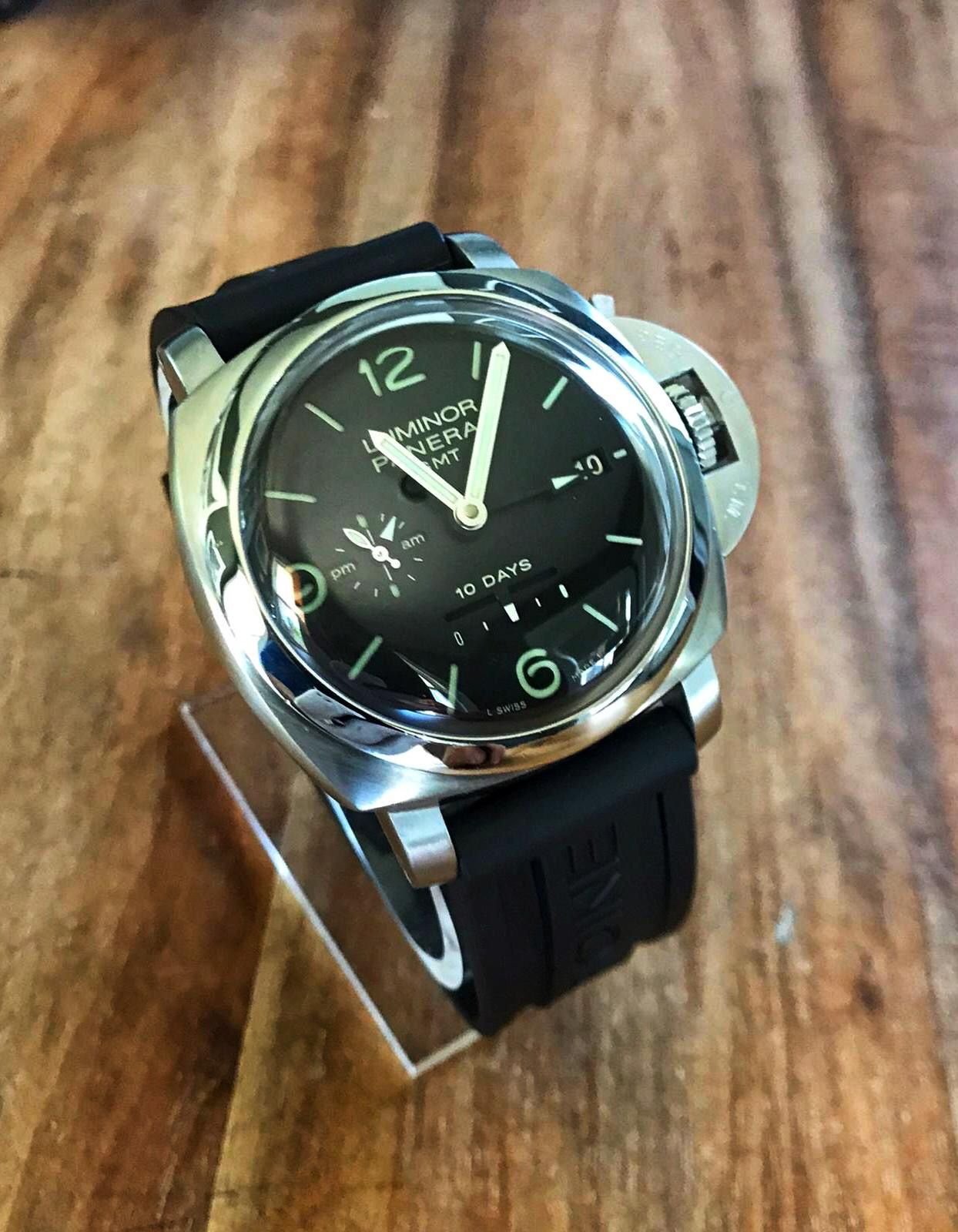 Beautiful Panerai Luminor PAM 270 1950 10 Day GMT 44mm COMPLETE