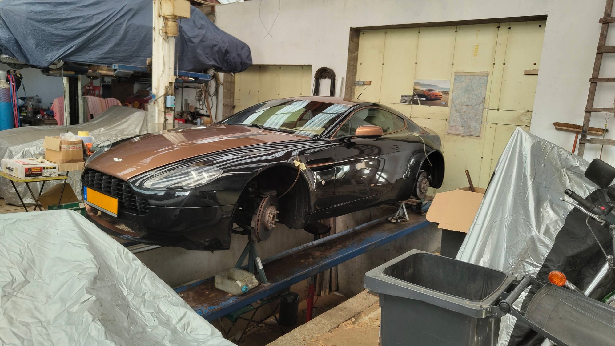 Waiting for brake lines