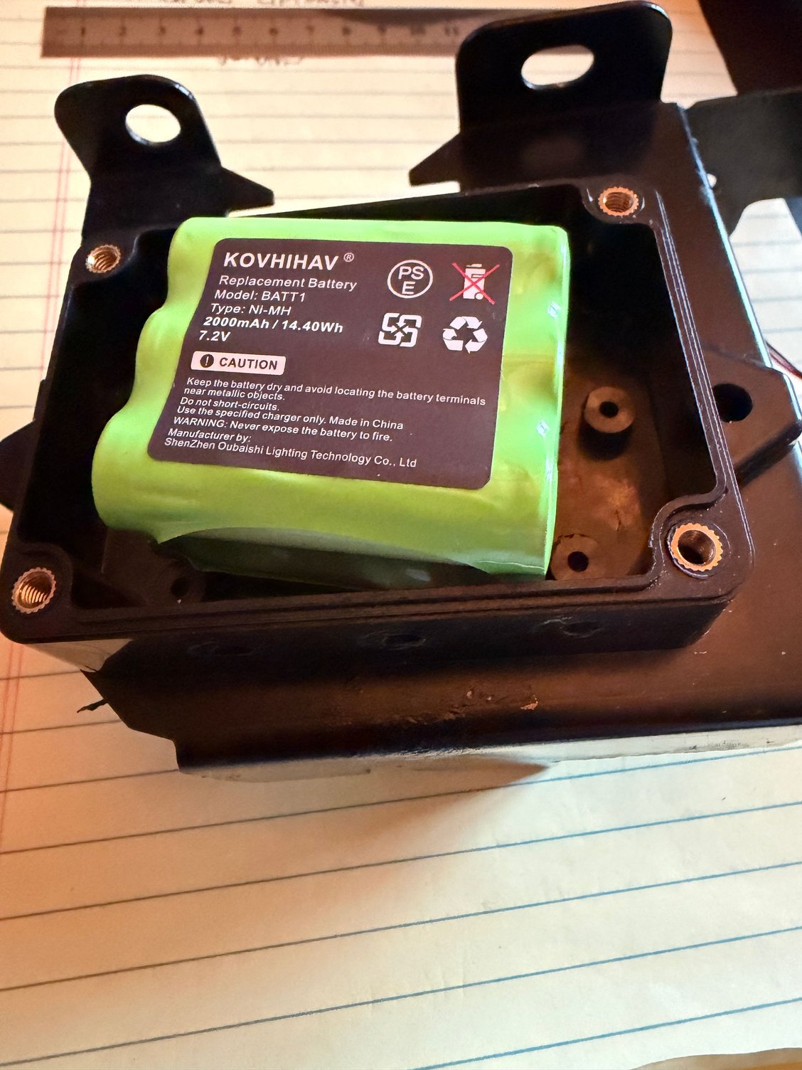 purchased amazon 7.2v 2000mah ni-mh Battery Pack less tya $20