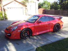 Porsche 997.1 GT2 Street front and rear bumpers and GT2 tail