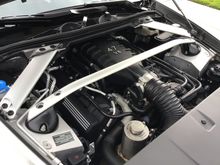 My first modification. I painted the engine covers with silver high temperature paint and a foam brush.