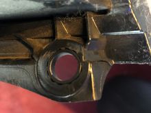 One tab, cracked. Easy repair