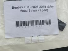 Bentley GTC reinforced straps from
cabriosupply.com in Holland