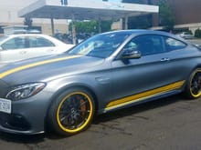 Beautiful Mercedes-Benz AMG C63 S Edition 1 at the Hand Champion Wash in Virginia.